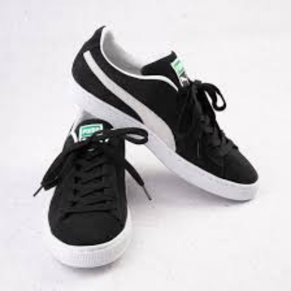 Puma Suede Classic XXI Sneakers Black & White Size 9.5 - Picture 5 of 5